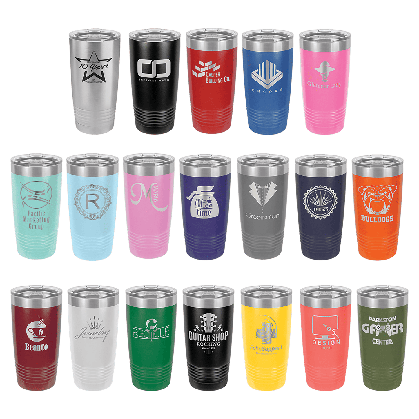 20 oz Stainless Steel Tumblers