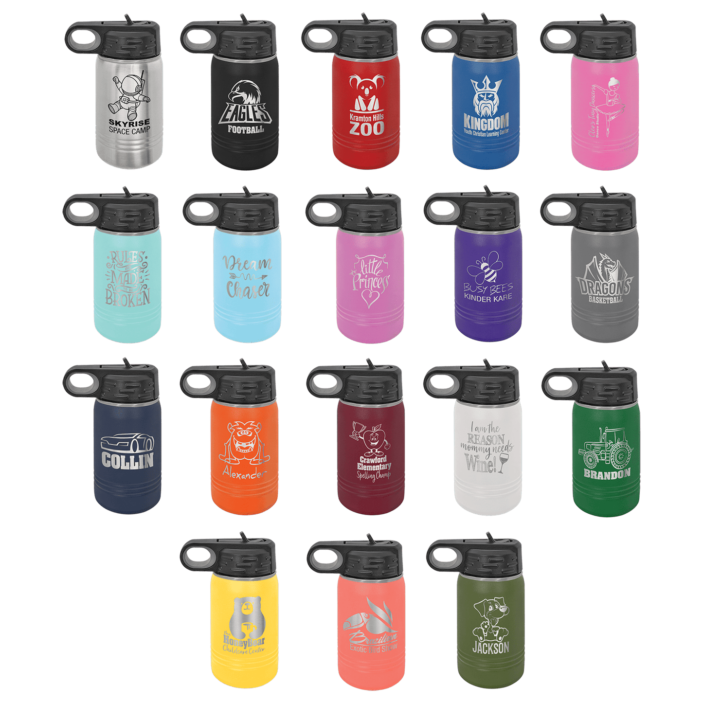 12 oz Water Bottles