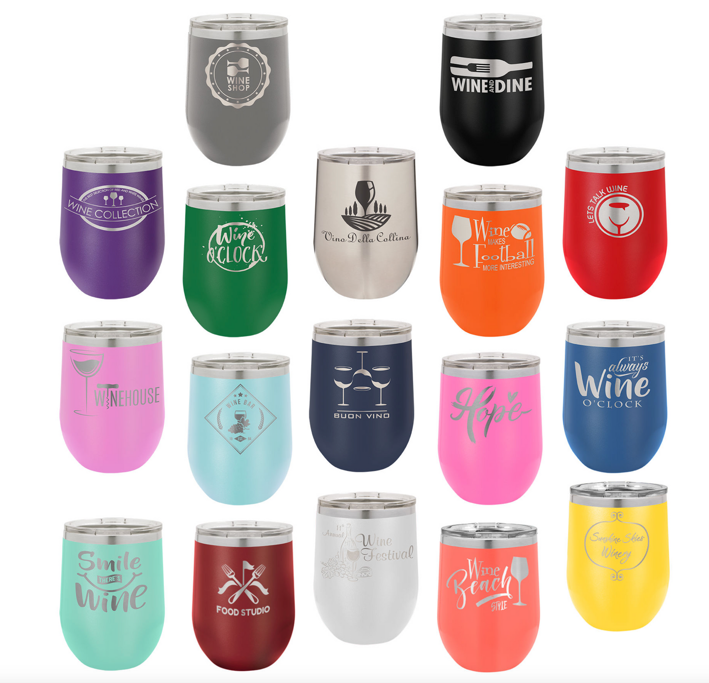 12 oz Wine Tumblers